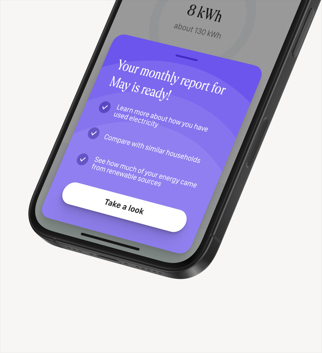 Norlys monthly report ready notification