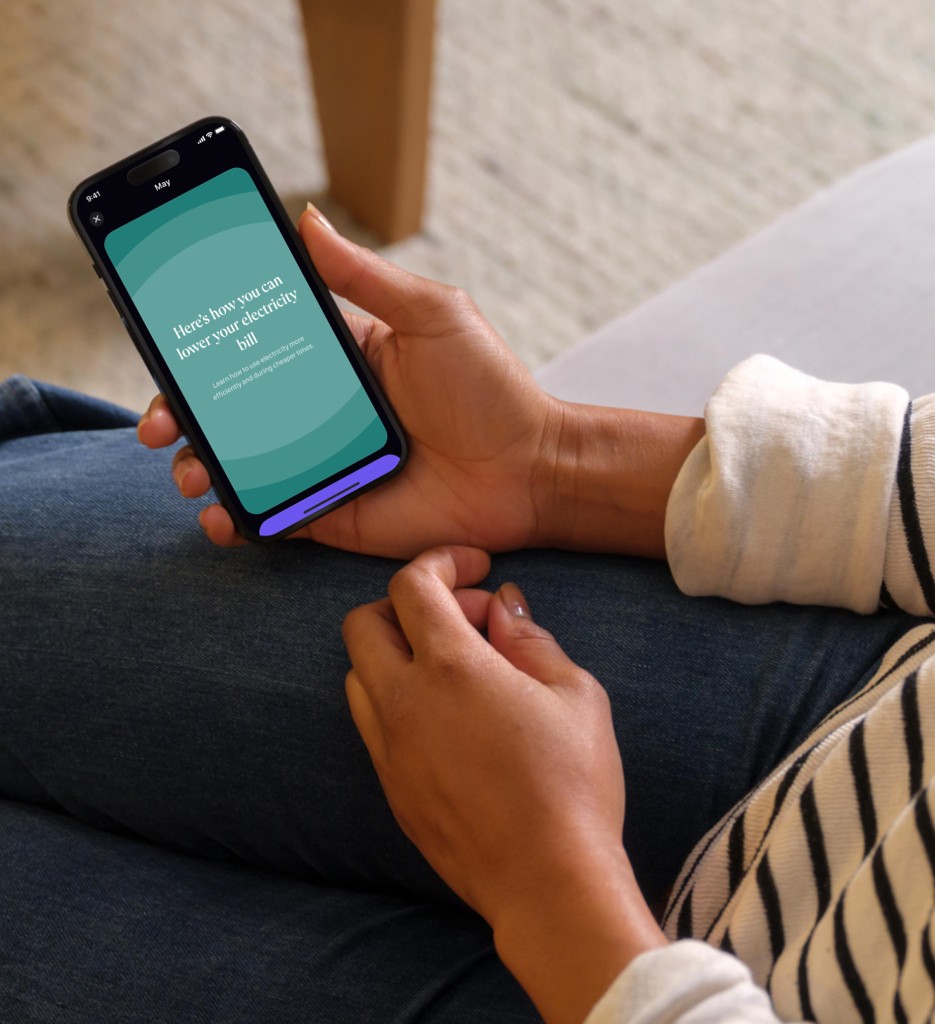 Norlys app in use at home