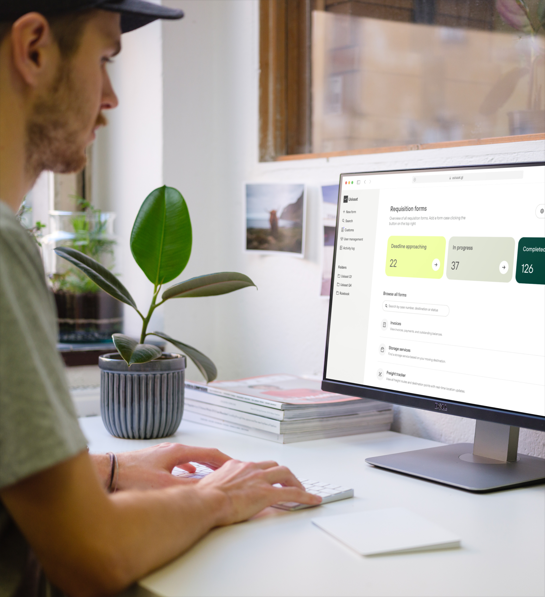 Usisaat platform on desktop