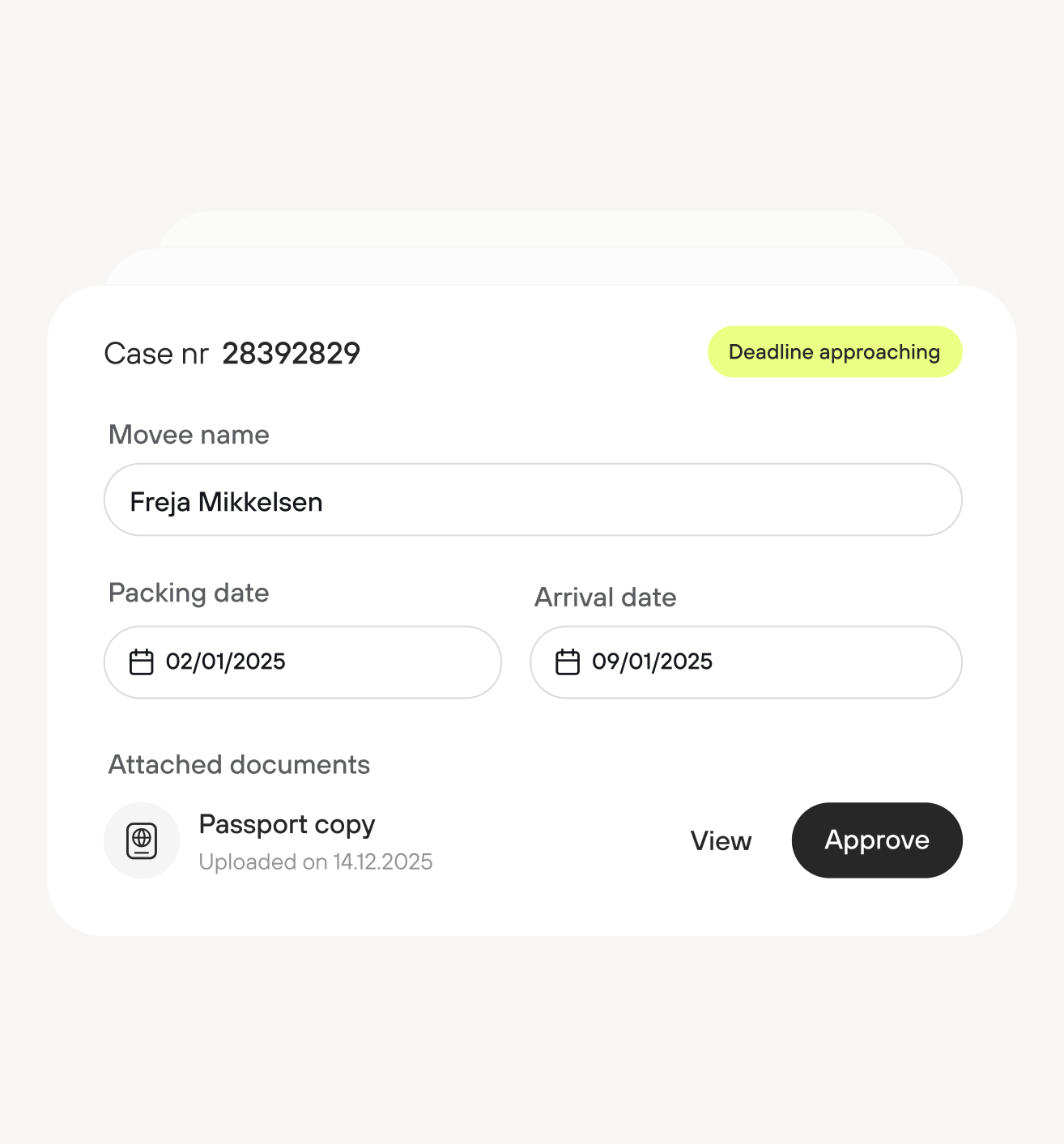 Usisaat case management card